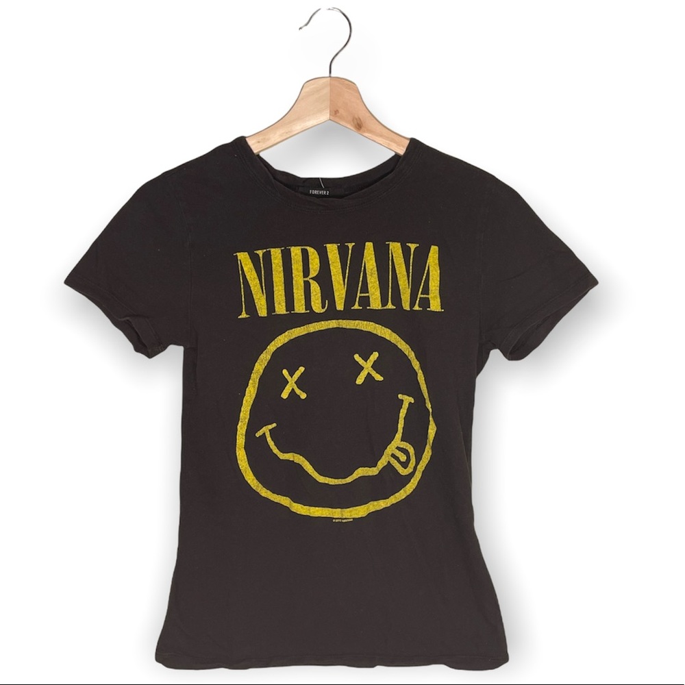 3 for $12 Nirvana Graphic Tee Shirt from Forever 21